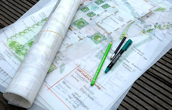 Gartenentwurf Gartenbau Vogel