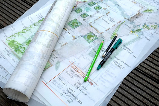 Gartenentwurf Gartenbau Vogel