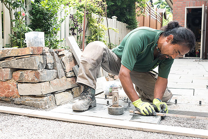 Stein verlegen Gartenbau Vogel