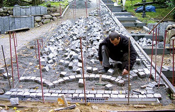 Planung Pflasterung Gartenbau Vogel