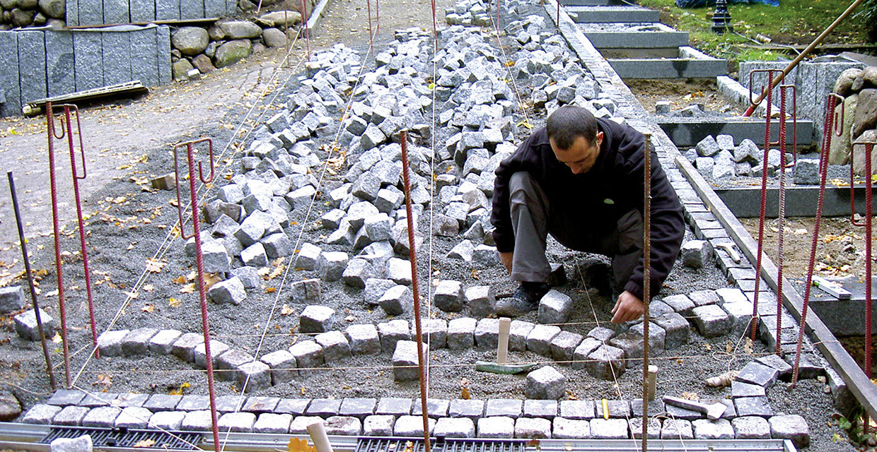 Planung Pflasterung Gartenbau Vogel
